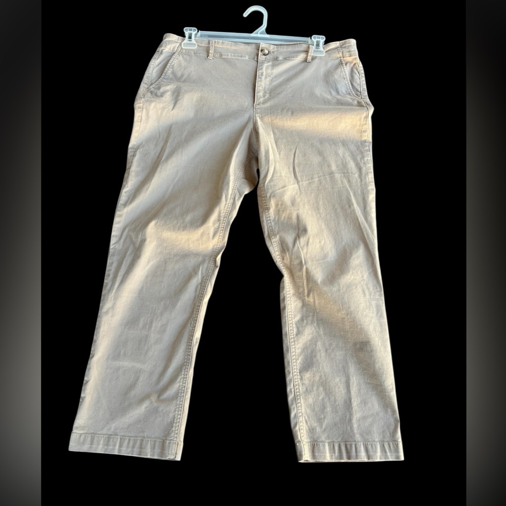 LOFT Monroe Slim Khaki Pants Size 16 Business Casual - Picture 2 of 5